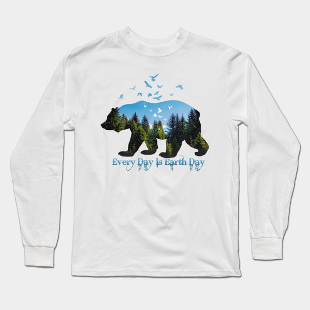 Every Day is Earth Day Long Sleeve T-Shirt by Artizan